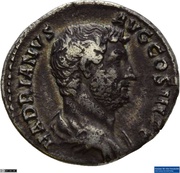 Denarius - Hadrian NILVS; Nilus obverse image