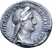 Denarius - Sabina PVDICITIA; Pudicitia obverse image