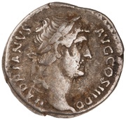 Denarius - Hadrian FELICITAS AVG; Felicitas obverse image