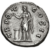 Denarius - Lucius Aelius TR POT COS II; Pietas, Rome, 137 reverse image