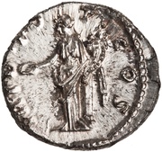 Denarius - Antoninus Pius TRIB POT COS; Concordia, Rome, 138 reverse image