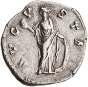 Denarius - Faustina the Elder AVGVSTA; Venus, Rome, 141 reverse image