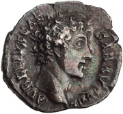Denarius - Marcus Aurelius COS II; Spes obverse image