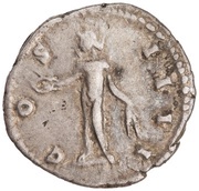 Denarius - Antoninus Pius COS IIII; Bonus Eventus, Rome, 148-149 reverse image