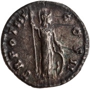 Denarius - Marcus Aurelius TR POT III COS II; Minerva, Rome, 148-149 reverse image