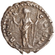 Denarius - Marcus Aurelius TR POT XI COS II; Felicitas, Rome, 156-157 reverse image