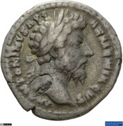 Denarius - Marcus Aurelius P M TR P XIX IMP III COS III; Roma obverse image