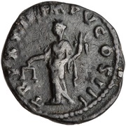 Denarius - Marcus Aurelius TR P XXII IMP V COS III; Aequitas, Rome, 168 reverse image