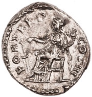Denarius - Marcus Aurelius FORT RED COS III; Fortuna, Rome, 168-169 reverse image