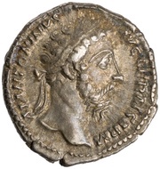 Denarius - Marcus Aurelius TR P XXX IMP VIII COS III P P; Roma and Victory obverse image