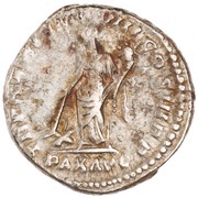 Denarius - Marcus Aurelius TR P XXXI IMP VIII COS III P P PAX AVG; Pax, Rome, 176-177 reverse image