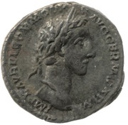 Denarius - Commodus TR POT II COS P P; Fides obverse image