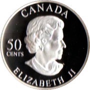 50 Cents - Elizabeth II Golden Forget-Me-Not obverse image