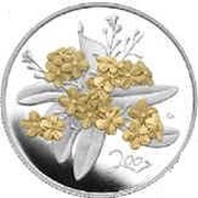 50 Cents - Elizabeth II Golden Forget-Me-Not, Canada, 2007 reverse image