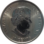 50 Cents - Elizabeth II Kermode Bear obverse image