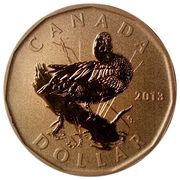 1 Dollar - Elizabeth II Blue-winged Teal; specimen set, Canada, 2013 reverse image