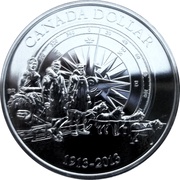 1 Dollar - Elizabeth II Canadian Arctic Expedition, Canada, 2013 reverse image