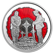 1 Dollar In the name of George V; In Flanders Fields, Canada, 2015 reverse image