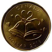 1 Dollar - Elizabeth II Wedding, Canada, 2016 reverse image