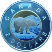 2 Dollars - Elizabeth II Colored, Canada, 2018 reverse image