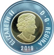 2 Dollars - Elizabeth II Polar bear, colored obverse image
