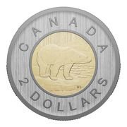 2 Dollars In the name of Elizabeth II; Polar bear; In Specimen Set reverse image