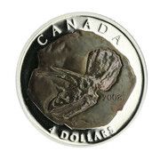 4 Dollars - Elizabeth II Triceratops, Canada, 2008 reverse image
