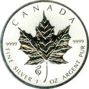5 Dollars - Elizabeth II 4th portrait; Privy marked SML Bullion Coinage, Canada, 2013-2021 reverse image