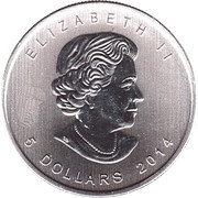 5 Dollars - Elizabeth II Peregrine Falcon obverse image