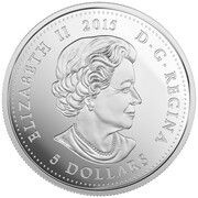 5 Dollars - Elizabeth II Today's Monarch. Yesteryear's Princess obverse image