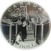 10 Dollars - Elizabeth II The Mobilisation of our Nation, Canada, 2014 reverse image