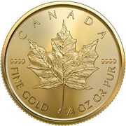 10 Dollars - Elizabeth II 4th Portrait; GML Bullion Coinage, Canada, 2015-2022 reverse image