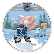 10 Dollars - Elizabeth II Learning to Play: Vancouver Canucks, Canada, 2018 reverse image