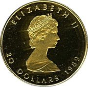20 Dollars - Elizabeth II 2nd Portrait; GML Bullion Coinage obverse image