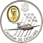 20 Dollars - Elizabeth II Canadair CT-114 Tutor, Canada, 1997 reverse image