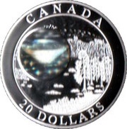 20 Dollars - Elizabeth II Arctic Diamonds, Canada, 2005 reverse image