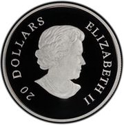 20 Dollars - Elizabeth II Topaz Crystal Snowflake obverse image
