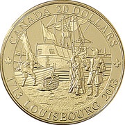 20 Dollars - Elizabeth II Louisbourg Settlement, Canada, 2013 reverse image