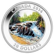 20 Dollars - Elizabeth II Rapids, Canada, 2014 reverse image