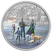 20 Dollars - Elizabeth II Ice Dancer, Canada, 2015 reverse image