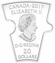20 Dollars - Elizabeth II Puzzle Coin; British Columbia obverse image