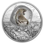 20 Dollars - Elizabeth II Scimitar Sabre-Tooth Cat, Canada, 2018 reverse image