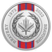 20 Dollars - Elizabeth II Medal of Bravery, Canada, 2022 reverse image