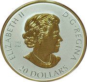 20 Dollars In the name of Elizabeth II; Celebrate Love obverse image