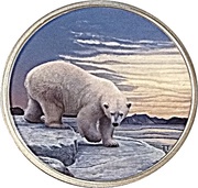 30 Dollars - Elizabeth II Polar Bear, Canada, 2018 reverse image