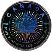 50 Dollars - Elizabeth II Hologram Maple Leaf reverse image