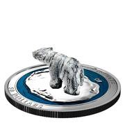 50 Dollars - Elizabeth II Polar Bear Soapstone Sculpture, Canada, 2018 reverse image