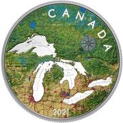 50 Dollars - Elizabeth II Great Lakes, Canada, 2021 reverse image