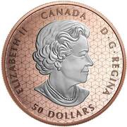 50 Dollars In the name of Elizabeth II; Peace Dollar 2023 obverse image