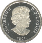 75 Dollars - Elizabeth II Grizzly bear; platinum obverse image